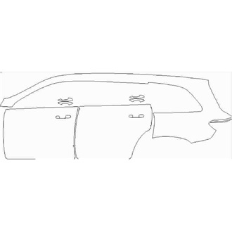 2020- Mercedes GLS Class AMG Line Full Left Side pre cut kit