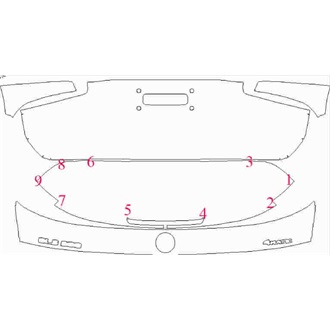 2020- Mercedes GLS Class AMG Line Rear Hatch pre cut kit
