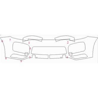 2020- Porche Cayenne SUV GTS Front Bumper with Sensors pre cut kit