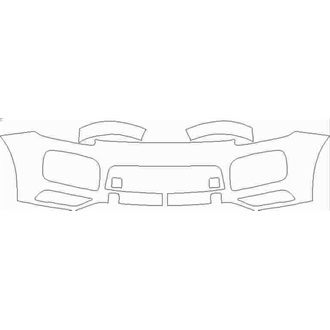 2020- Porche Cayenne SUV GTS Front Bumper without Sensors pre cut kit