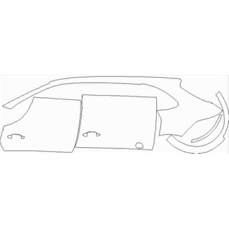 2020- Porche Cayenne SUV GTS Full Left Side pre cut kit