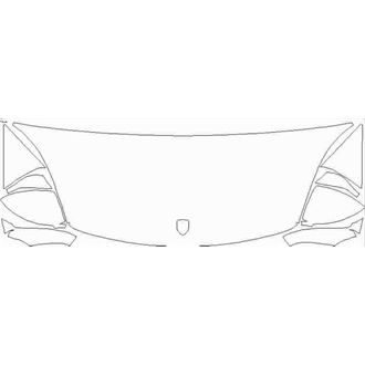 2020- Porche Cayenne SUV GTS Partial Hood pre cut kit