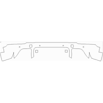 2020- Porche Cayenne SUV GTS Rear Diffuser with Sensors pre cut kit