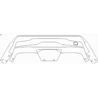 2021- Tesla Model S Long Range, Plaid Rear Diffuser pre cut kit