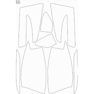 2021- Tesla Model S Long Range, Plaid Rear Lights pre cut kit