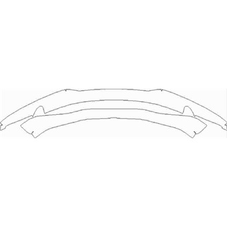 2021- Aston Martin Vantage Coupe Lower Front Bumper for Mesh Grille pre cut kit