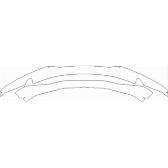 2021- Aston Martin Vantage Coupe Lower Front Bumper for Mesh Grille pre cut kit