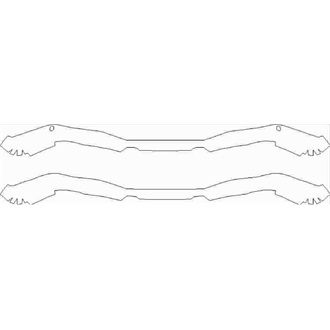 2021- Aston Martin Vantage Coupe Lower Rear Bumper pre cut kit