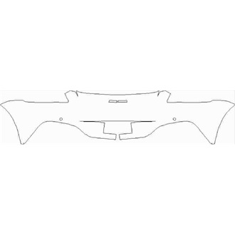 2021- Aston Martin Vantage Coupe Rear Bumper with Sensors pre cut kit