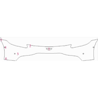 2021- Aston Martin Vantage Roadster Front Bumper with Sensors for Mesh Grille pre cut kit