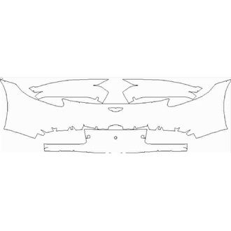 2021- Aston Martin Vantage Roadster Front Bumper without Sensors for Vaned Grille pre cut kit