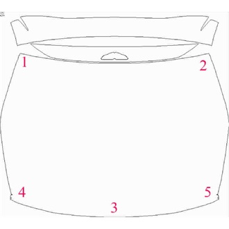 2021- Aston Martin Vantage Roadster Rear Deck Lid pre cut kit