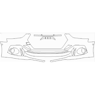 2021- Audi RS5 Sportback Front Bumper with Sensors pre cut kit