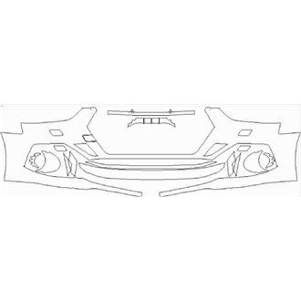 2021- Audi RS5 Sportback Front Bumper with Washers pre cut kit