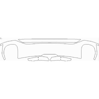 2021- Audi RS5 Sportback Rear Diffuser pre cut kit