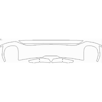2021- Audi RS5 Sportback Rear Diffuser pre cut kit