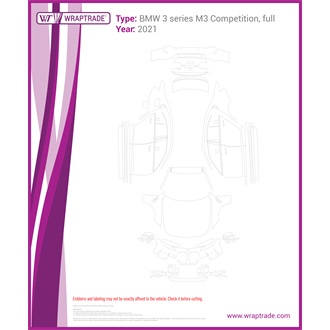 2021 BMW 3 Series M3 Competition Full Pattern