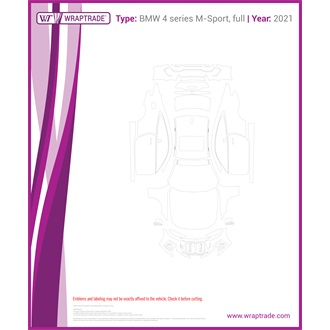 2021 BMW 4 Series M-Sport Full Pattern
