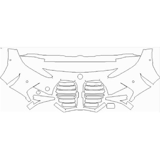 2021- BMW M4 Competition Front Bumper with Sensors pre cut kit