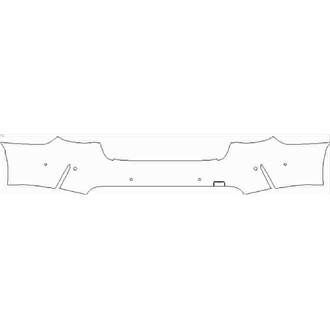 2021- BMW M4 Competition Rear Bumper with Sensors pre cut kit