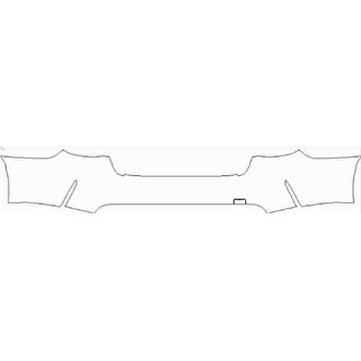 2021- BMW M4 Competition Rear Bumper without Sensors pre cut kit