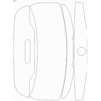 2021- BMW M4 Competition with M Carbon Package Rear Hatch pre cut kit