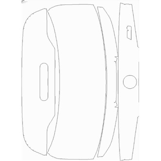 2021- BMW M4 Competition with M Carbon Package Rear Hatch with "M4 Competition" Emblem pre cut kit