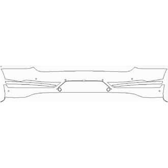 2021- Bentley Bentayga Speed Rear Bumper with Sensors pre cut kit