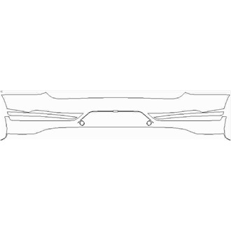 2021- Bentley Bentayga Speed Rear Bumper without Sensors pre cut kit