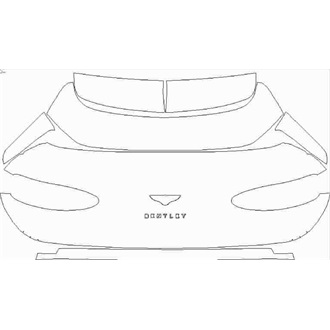 2021- Bentley Bentayga Speed Rear Hatch with "Bentley" Emblem pre cut kit