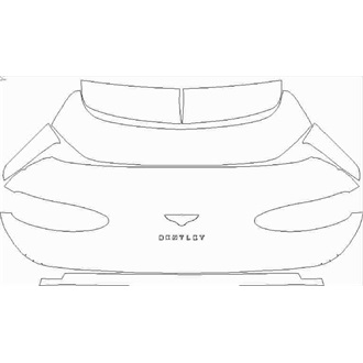 2021- Bentley Bentayga Speed Rear Hatch with "Bentley" Emblem pre cut kit