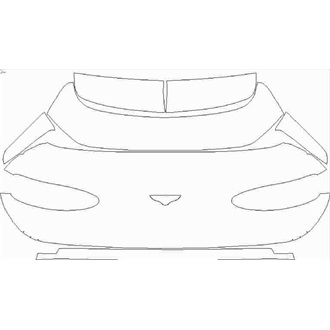 2021- Bentley Bentayga Speed Rear Hatch without "Bentley" Emblem pre cut kit