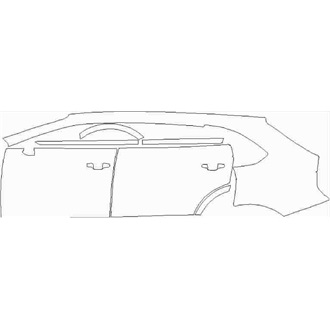 2021- Bentley Bentayga V8, Hybrid Full Left Side pre cut kit