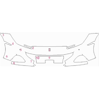 2021- Ferrari Portofino M Front Bumper with Sensors pre cut kit