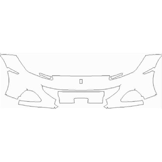 2021- Ferrari Portofino M Front Bumper without Sensors pre cut kit