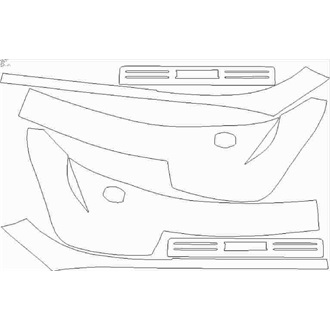 2021- Ferrari SF90 Spider Door Sills Interior pre cut kit