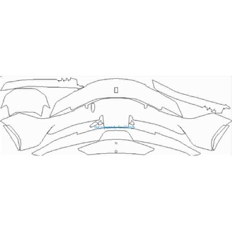 2021- Ferrari SF90 Spider Front Bumper with 2 Sensors pre cut kit