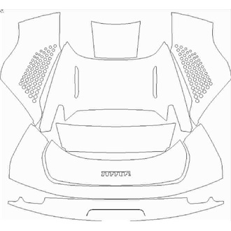 2021- Ferrari SF90 Spider Rear Deck Lid with FIORANO Pack pre cut kit