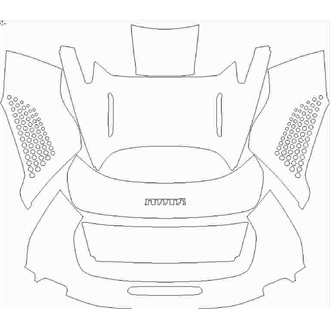2021- Ferrari SF90 Spider Rear Deck Lid with Standard Spoiler pre cut kit