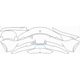 2021- Ferrari SF90 Strider Front Bumper with 2 Sensors pre cut kit
