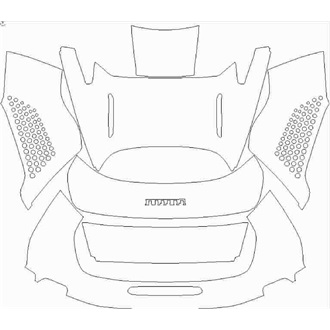 2021- Ferrari SF90 Strider Rear Deck Lid with Standard Spoiler pre cut kit