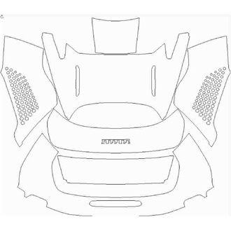 2021- Ferrari SF90 Strider Rear Deck Lid with Standard Spoiler pre cut kit