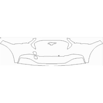 2021- Ford Mustang Mach-E Base Front Bumper with Center Camera pre cut kit