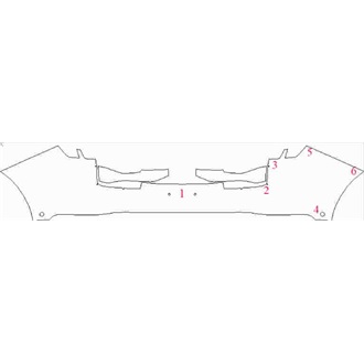 2021- Ford Mustang Mach-E Base Rear Bumper with Sensors pre cut kit