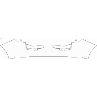 2021- Ford Mustang Mach-E Base Rear Bumper without Sensors pre cut kit