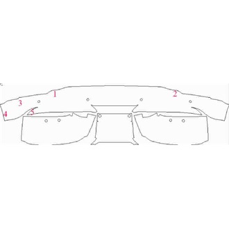 2021- Ford Mustang Mach-E First Edition, AWD Rear Lower Bumper with Sensors pre cut kit