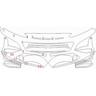 2021- Hyundai Kona N Line Front Bumper pre cut kit