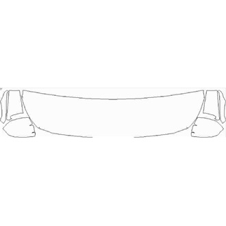 2021- Hyundai Santa Fe Base Partial Hood (Mirrors without Marker Lights) pre cut kit