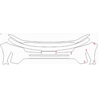 2021- KIA Sorento 2, 3, 4 Front Bumper pre cut kit