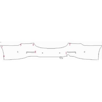2021- Mercedes E Class E63S Saloon Rear Bumper with Sensors pre cut kit
